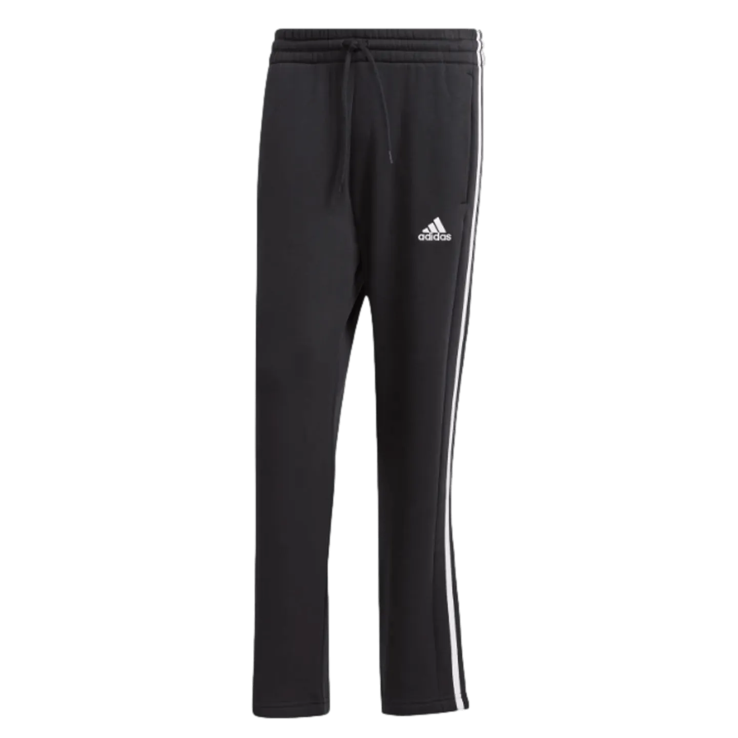 Adidas Essentials 3-Stripes Open Hem Fleece Pants