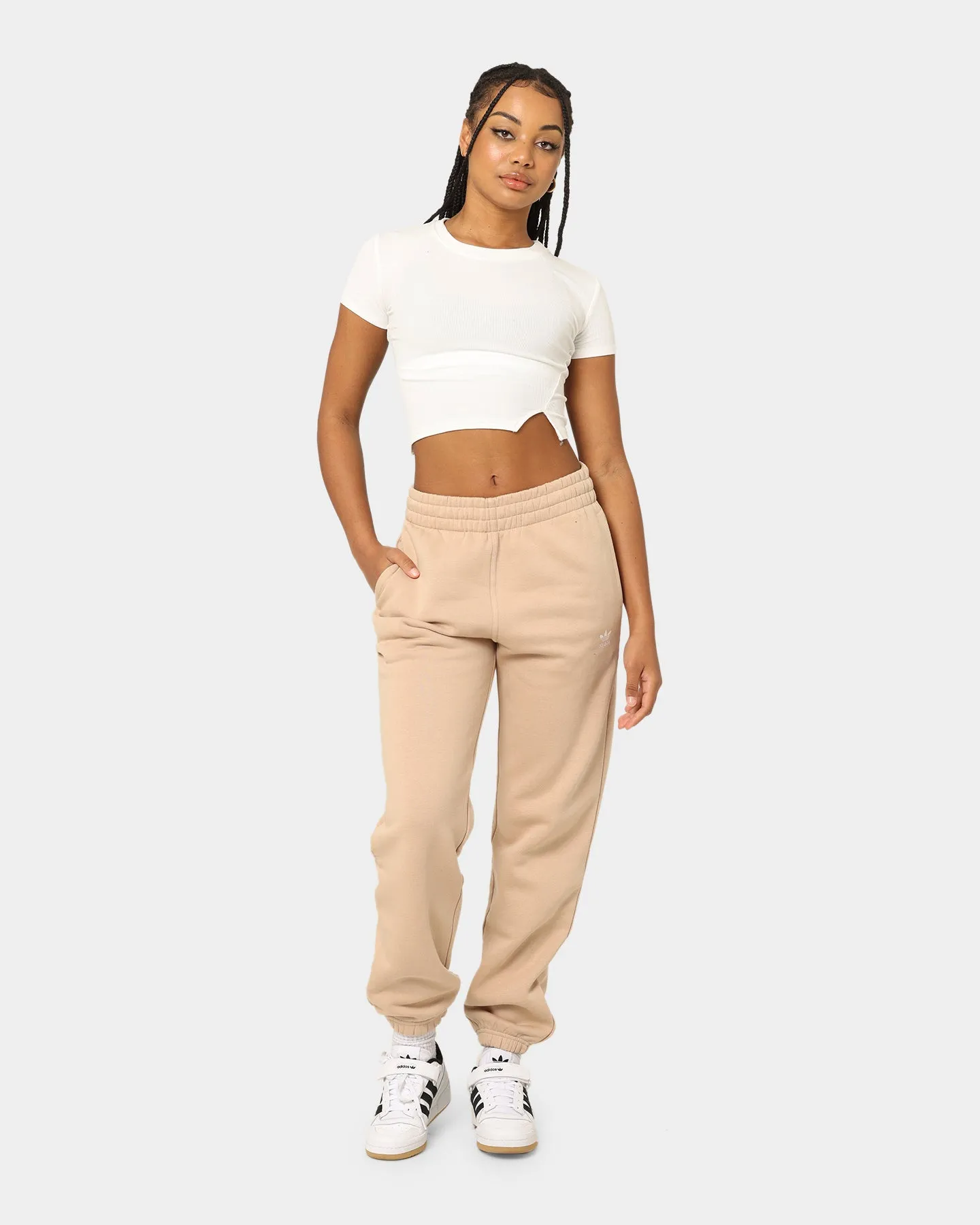 Adidas Women's Adicolour Essentials Fleece Pants Magic Beige