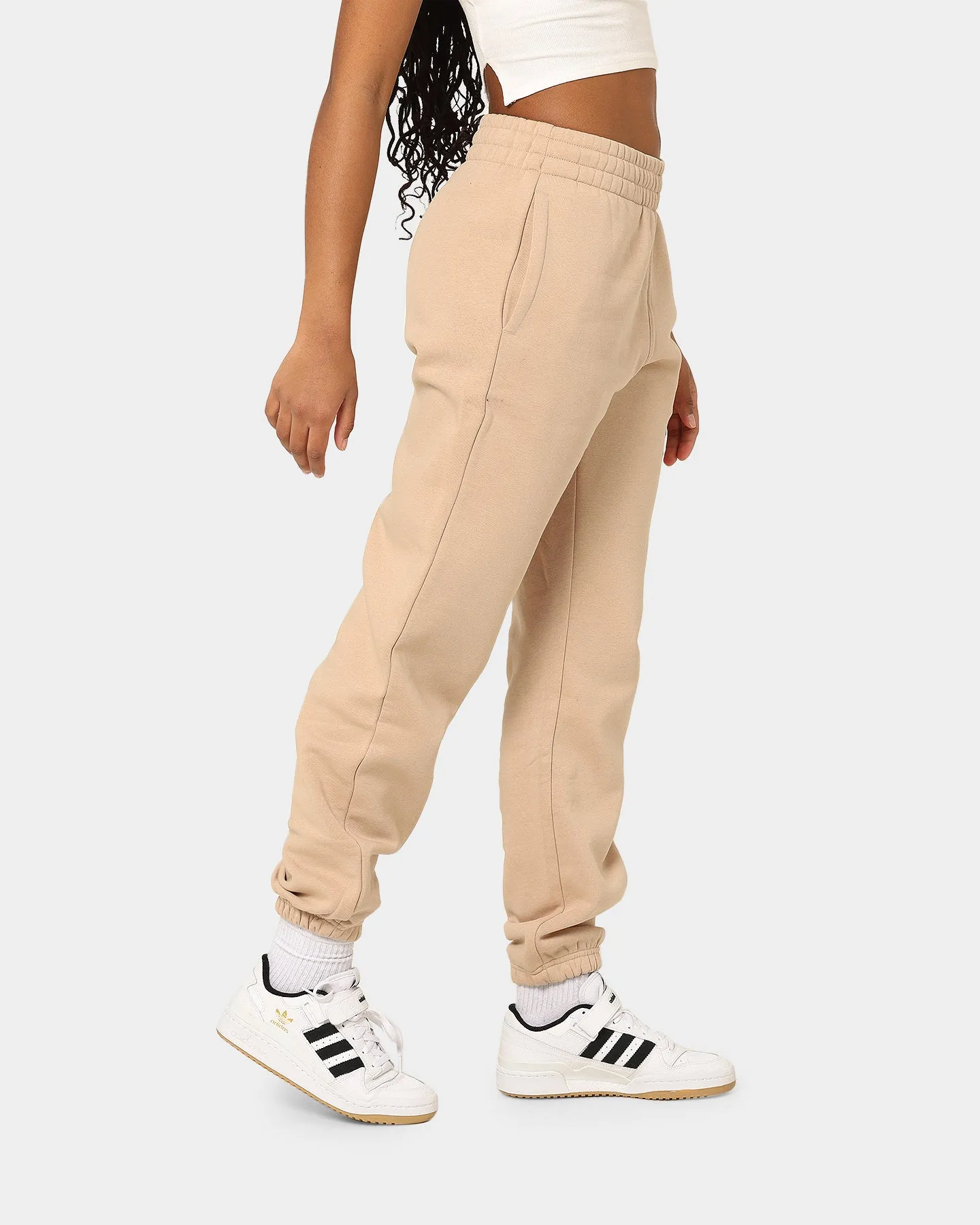 Adidas Women's Adicolour Essentials Fleece Pants Magic Beige