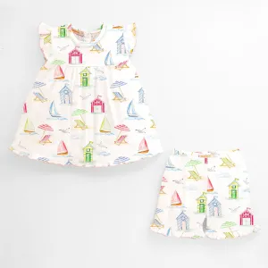 Beach Huts Short Set