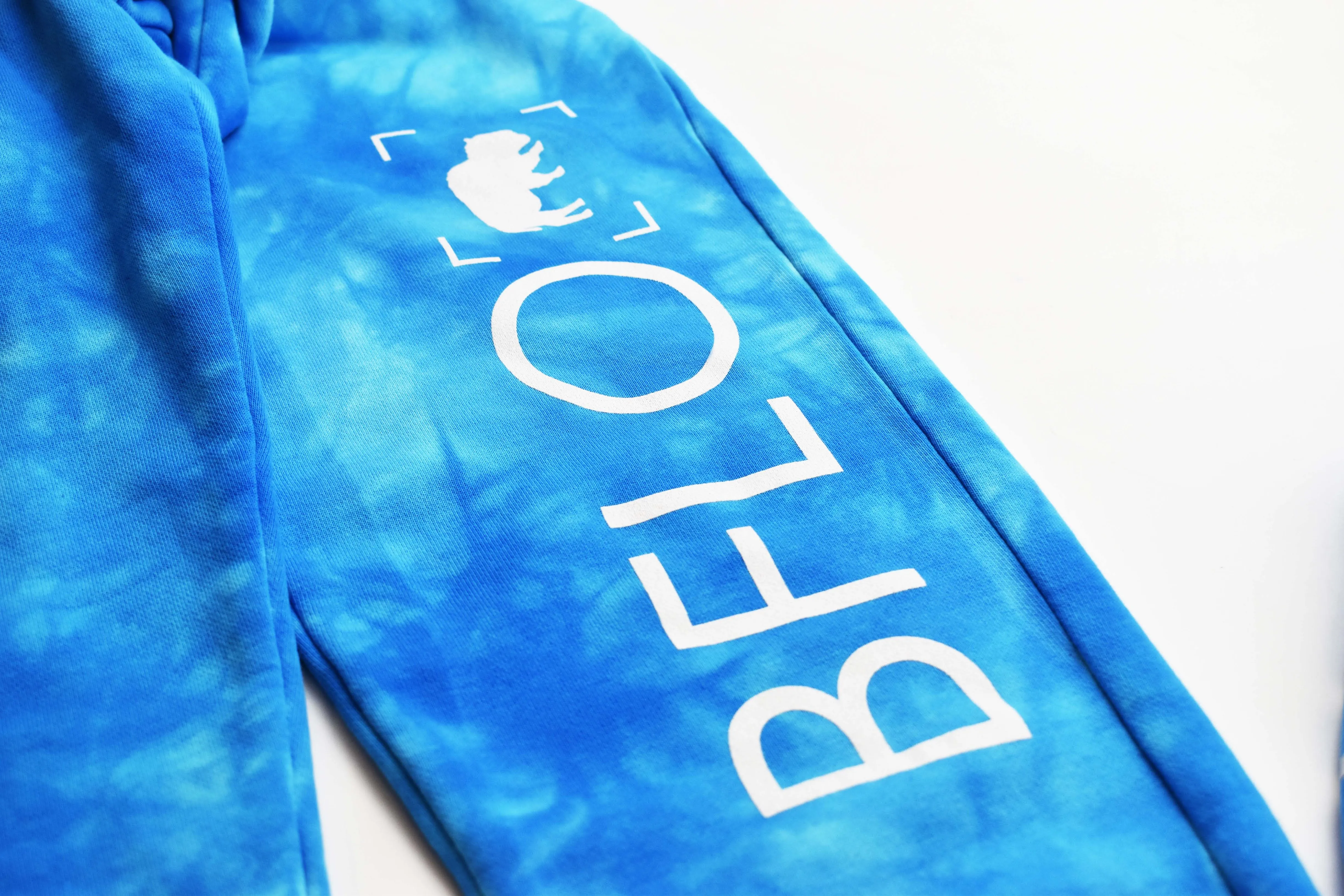 BFLO Aqua Tie Dye Blue Sweatpants