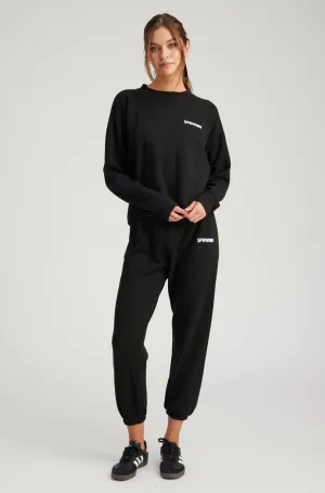 Black Logo Sweatpants