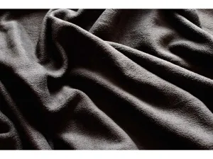 BLACK Polar Fleece  Fabric 170 gsm - 150 cms - Anti Pil