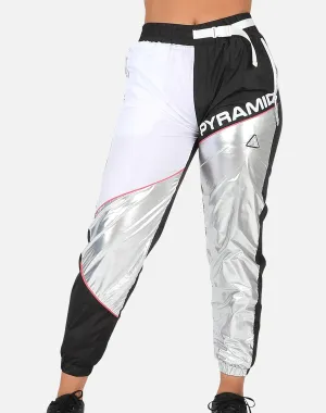 Black Pyramid METALLIC MIXED FABRIC PANTS