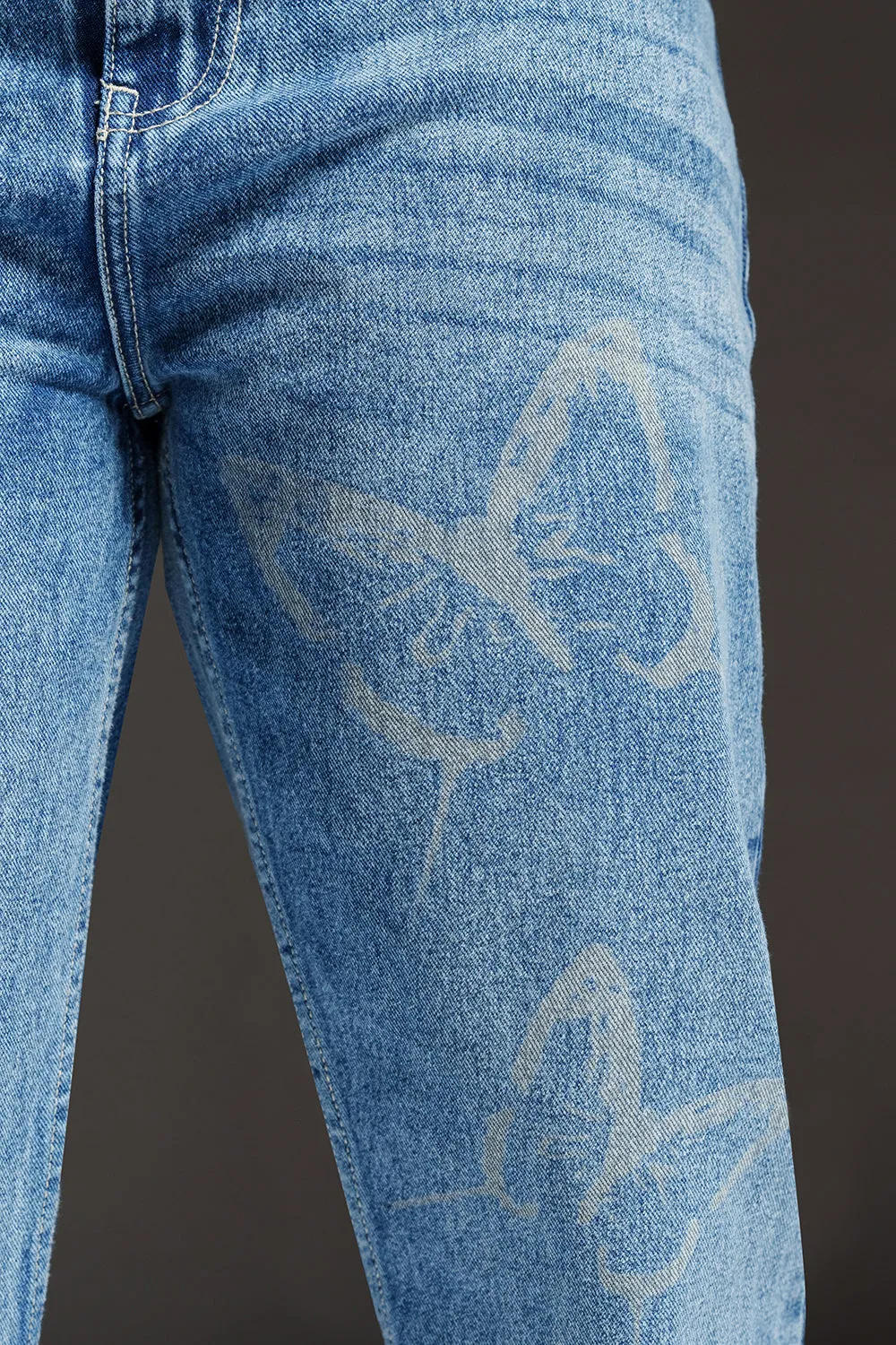 Blue Atlas Curve Laser Jeans