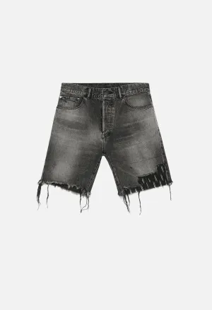 Bozeman Denim Shorts / Black Ikat