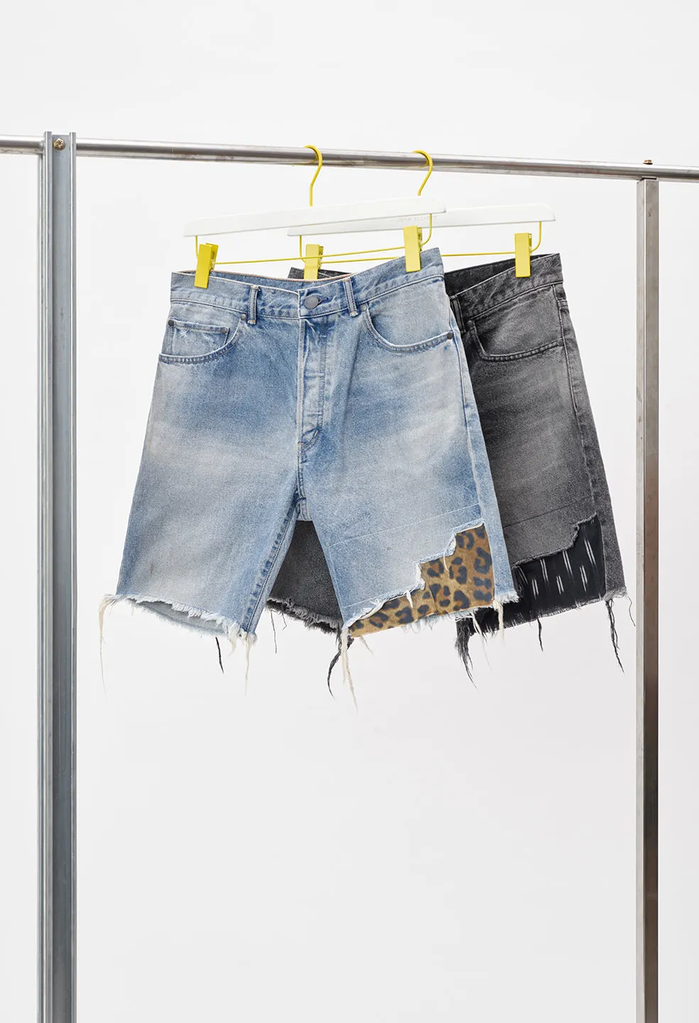 Bozeman Denim Shorts / Black Ikat