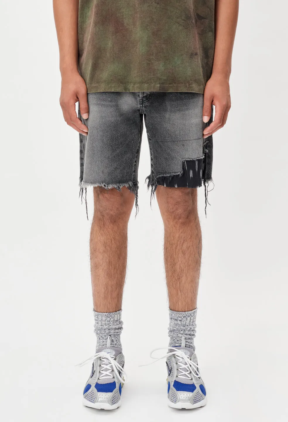 Bozeman Denim Shorts / Black Ikat