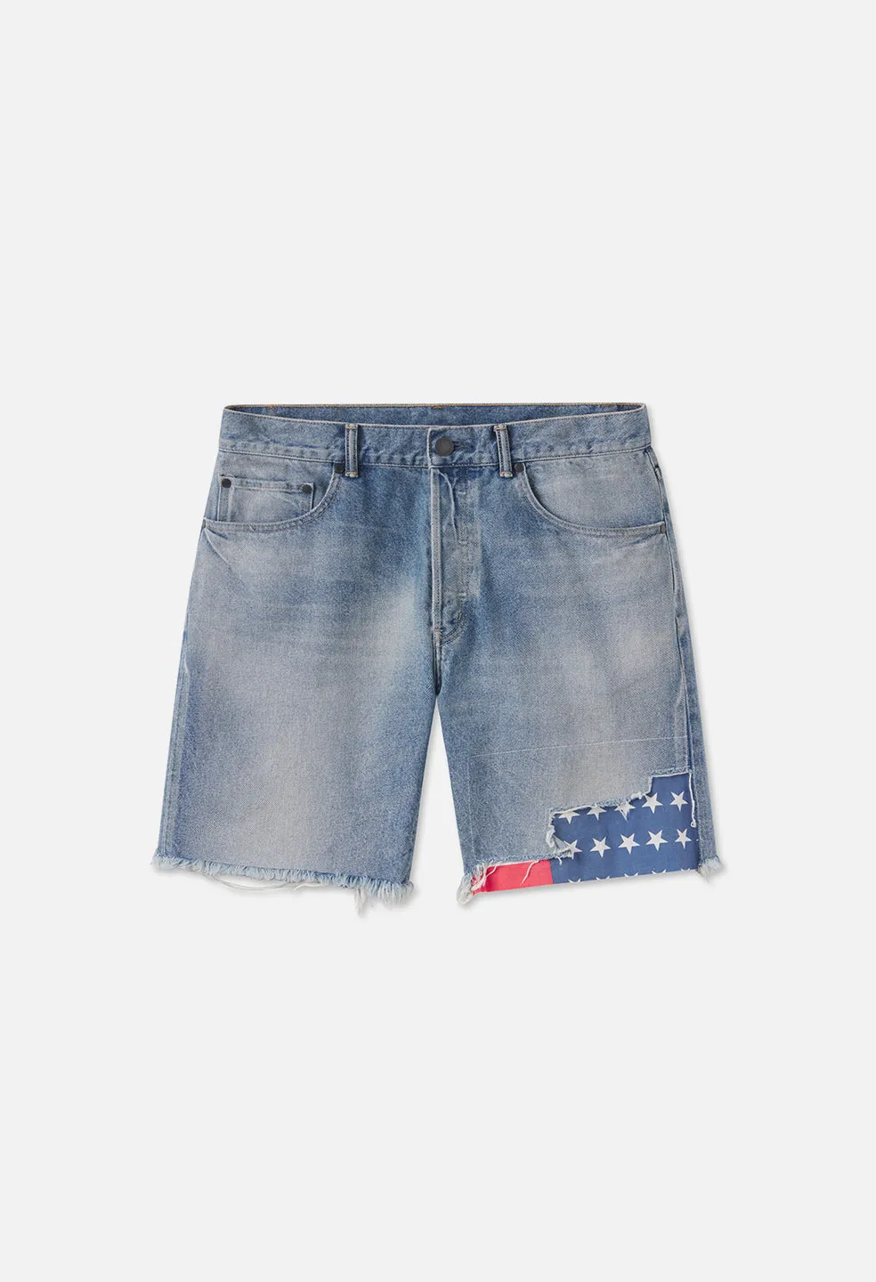 Bozeman Denim Shorts / Indigo Flag