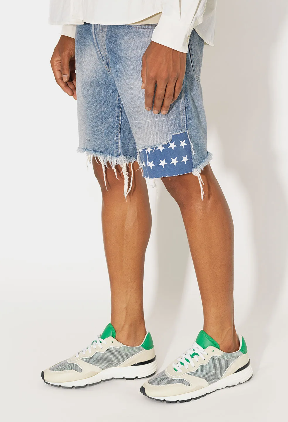 Bozeman Denim Shorts / Indigo Flag