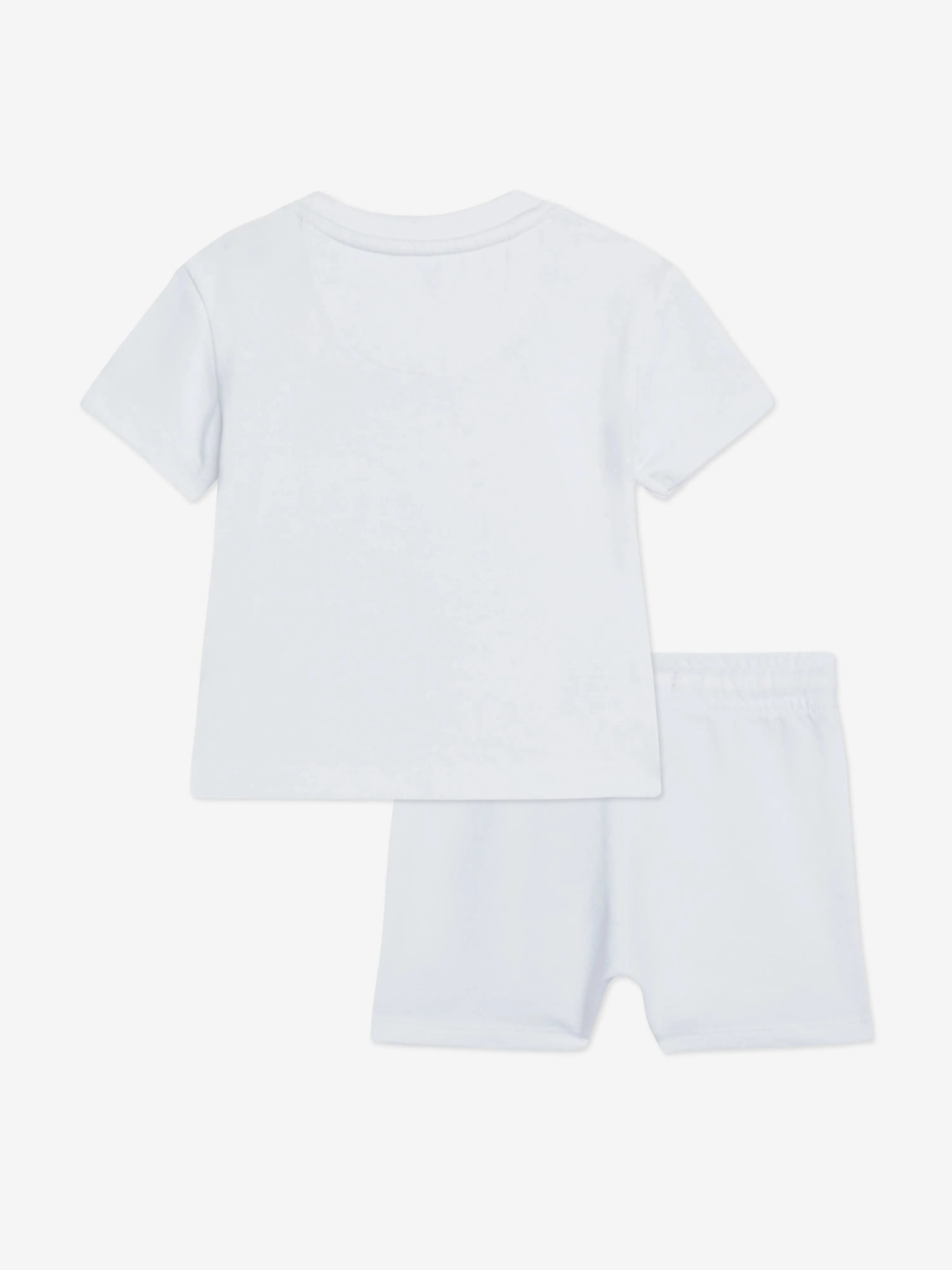 Calvin Klein Baby Monogram Logo Shorts Set in White