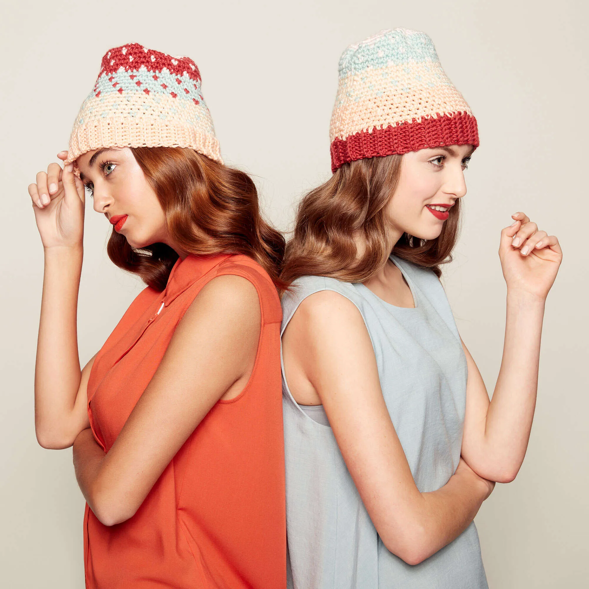 Caron X Pantone Crochet Fair Isle Hat