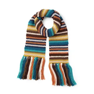 Caron X Pantone Earthy Stripes Crochet Scarf