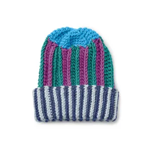 Caron X Pantone Multi Stripes Crochet Hat