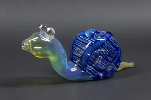 Chameleon Glass Gary The Snail Hand Pipe