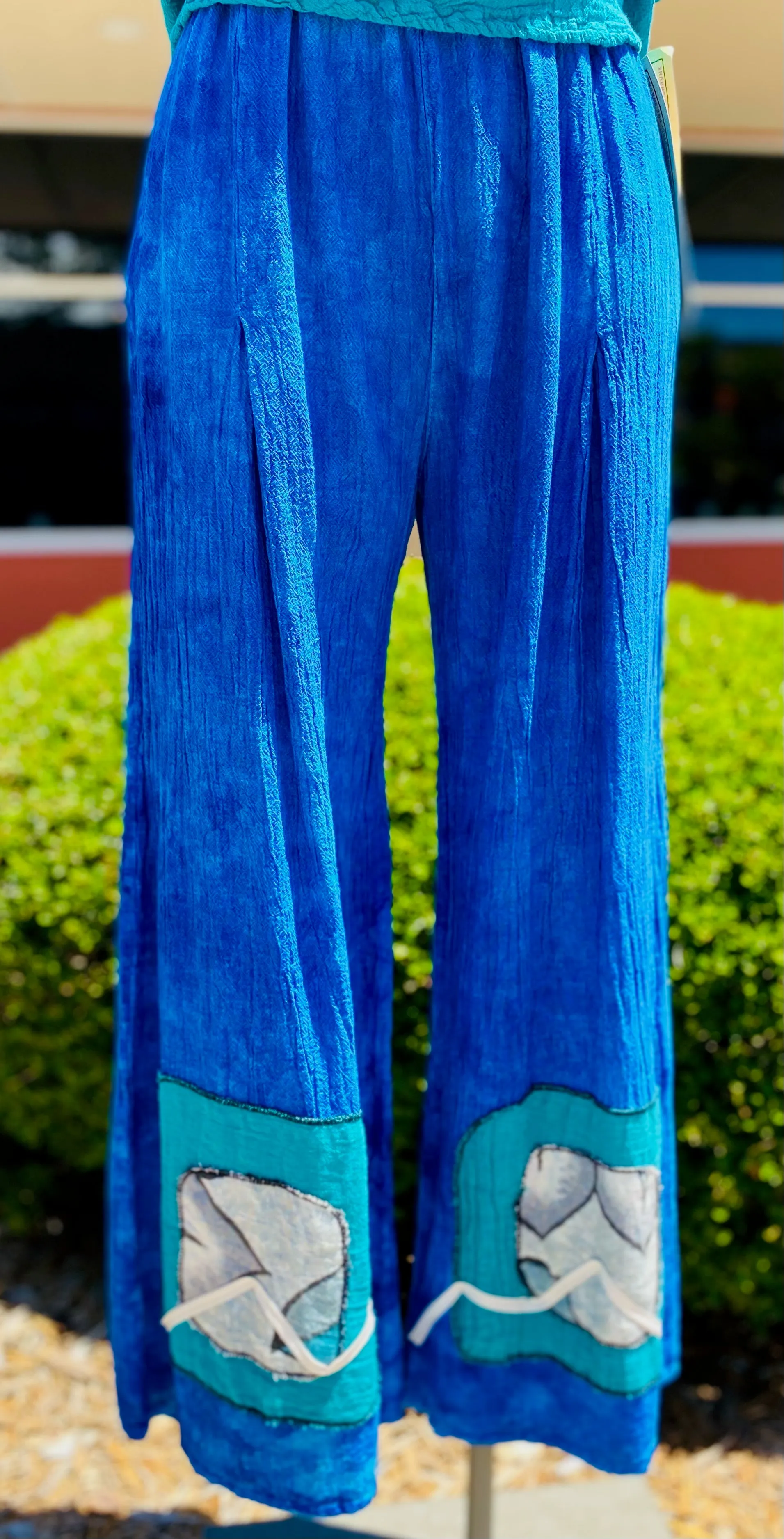 Chelle Artistic Wide Leg Pant - Handpainted Accents Sale