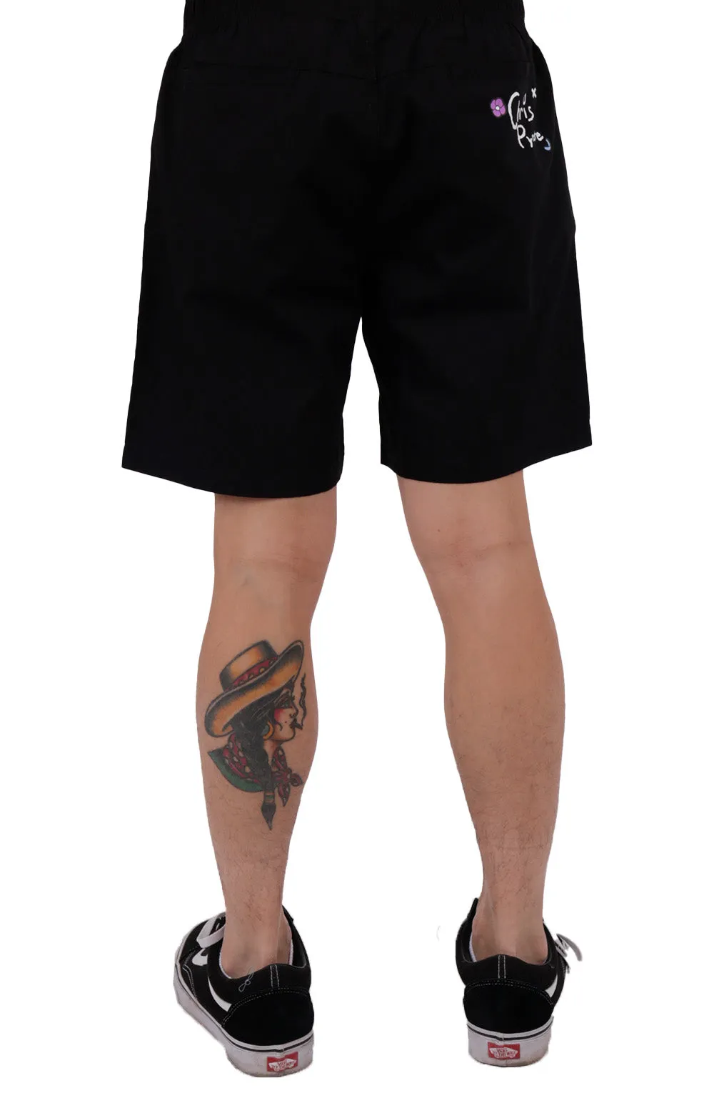 Chris Pyrate x XLARGE Artistic Swim Shorts - Black