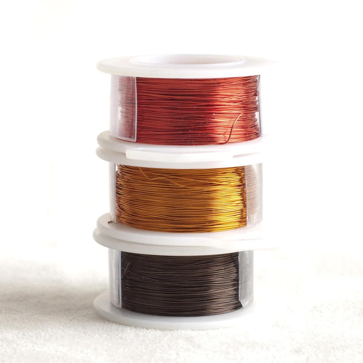 Color wire, artistic wire for wire crochet - Earth colors