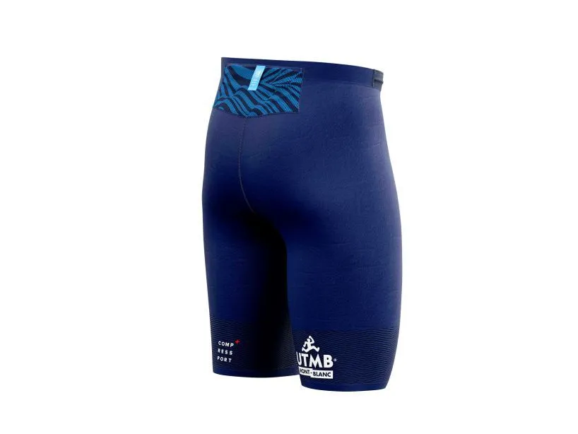 Compessport Men's Ultra-Trail Under Control Short - UTMB 2022 - Blue