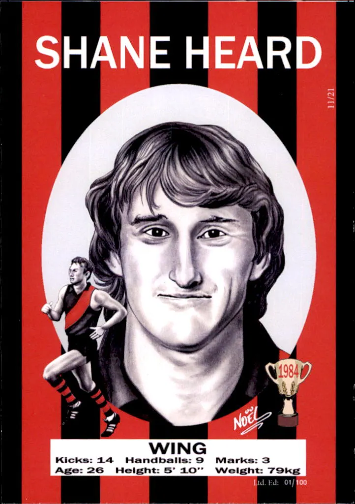 Essendon Bombers 1984 Premiers Card Set by Noel