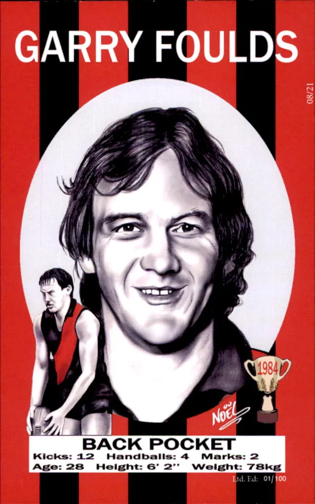 Essendon Bombers 1984 Premiers Card Set by Noel