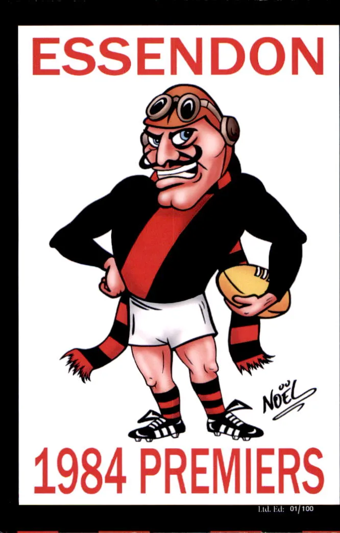 Essendon Bombers 1984 Premiers Card Set by Noel