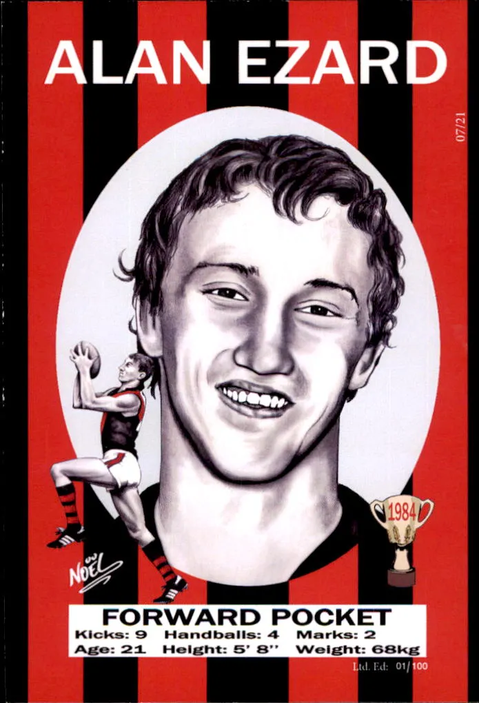 Essendon Bombers 1984 Premiers Card Set by Noel