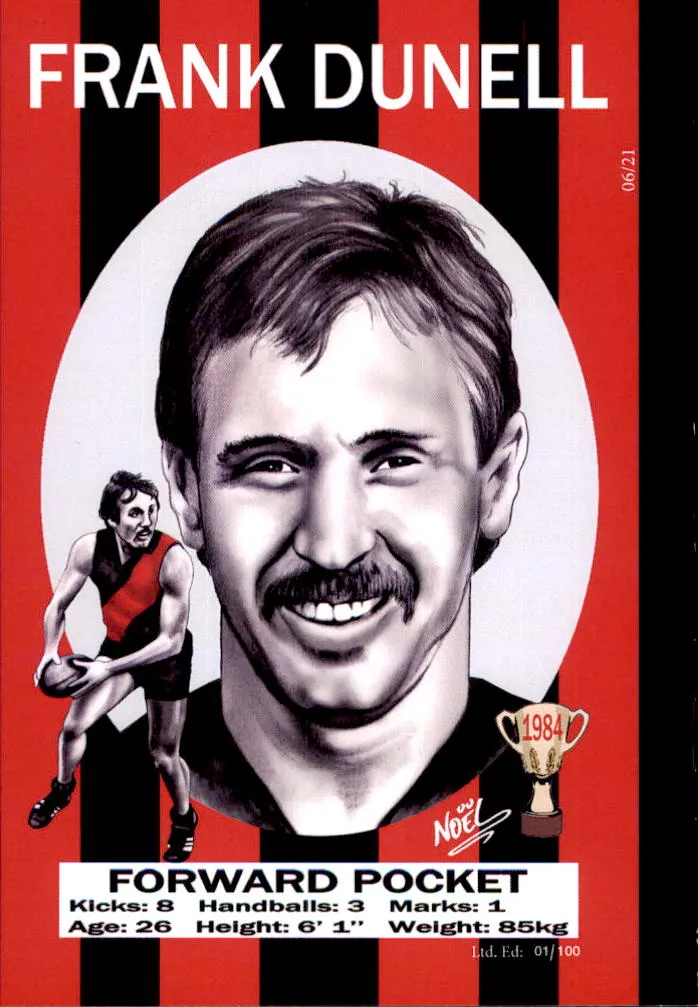 Essendon Bombers 1984 Premiers Card Set by Noel