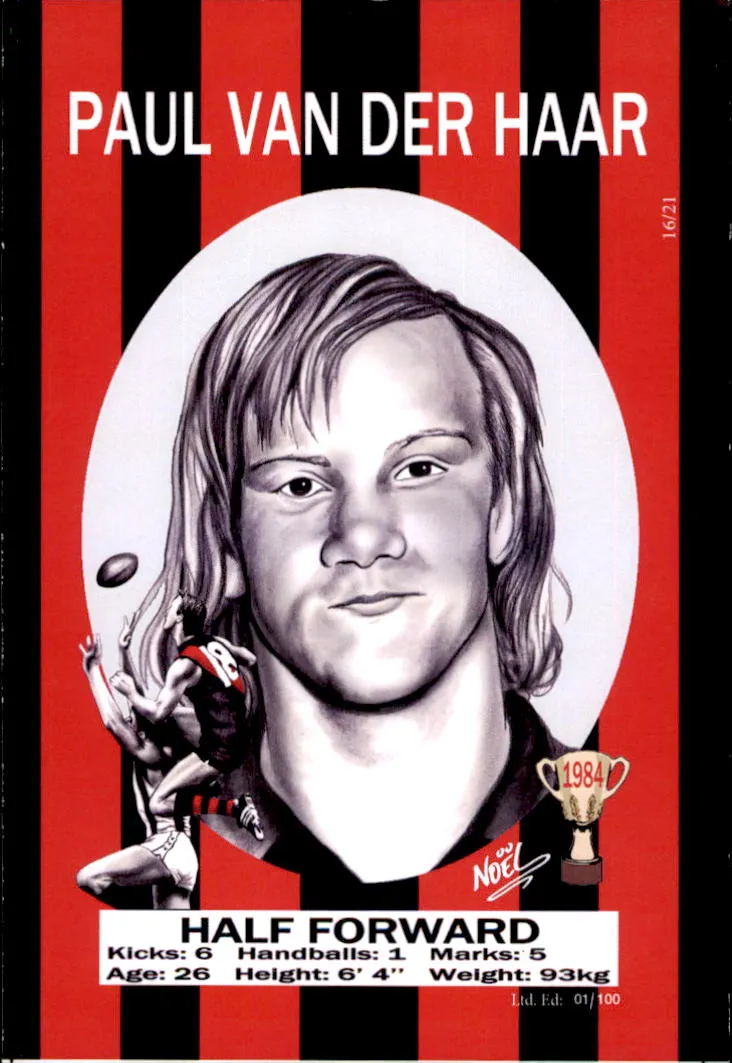 Essendon Bombers 1984 Premiers Card Set by Noel