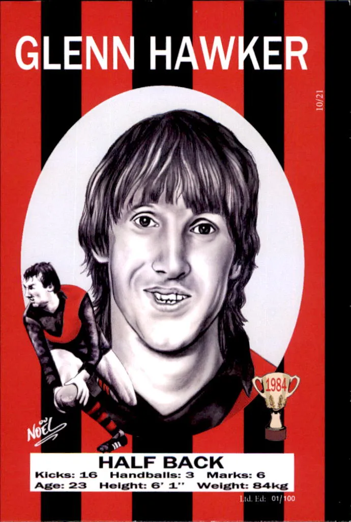 Essendon Bombers 1984 Premiers Card Set by Noel