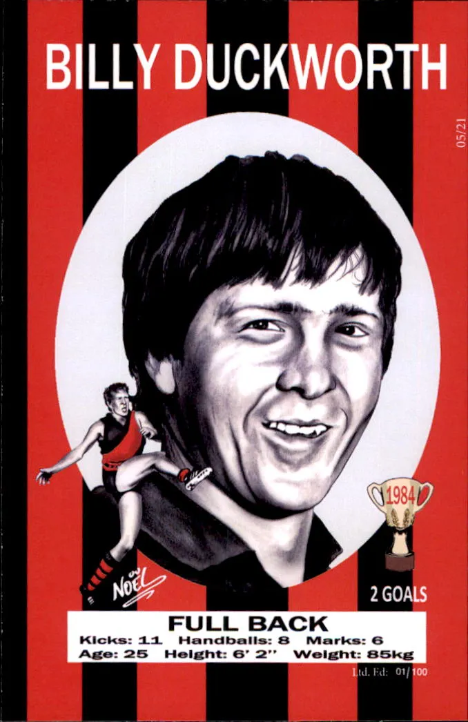 Essendon Bombers 1984 Premiers Card Set by Noel