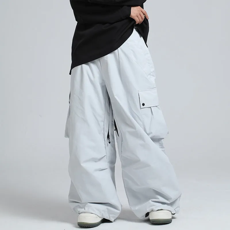 Fashion Cargo Baggy Snowboard Pants Waist Support Trousers for Winter