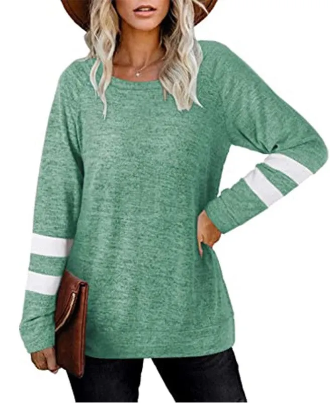 Haute Edition Women's Varsity Stripe Slouchy Tee