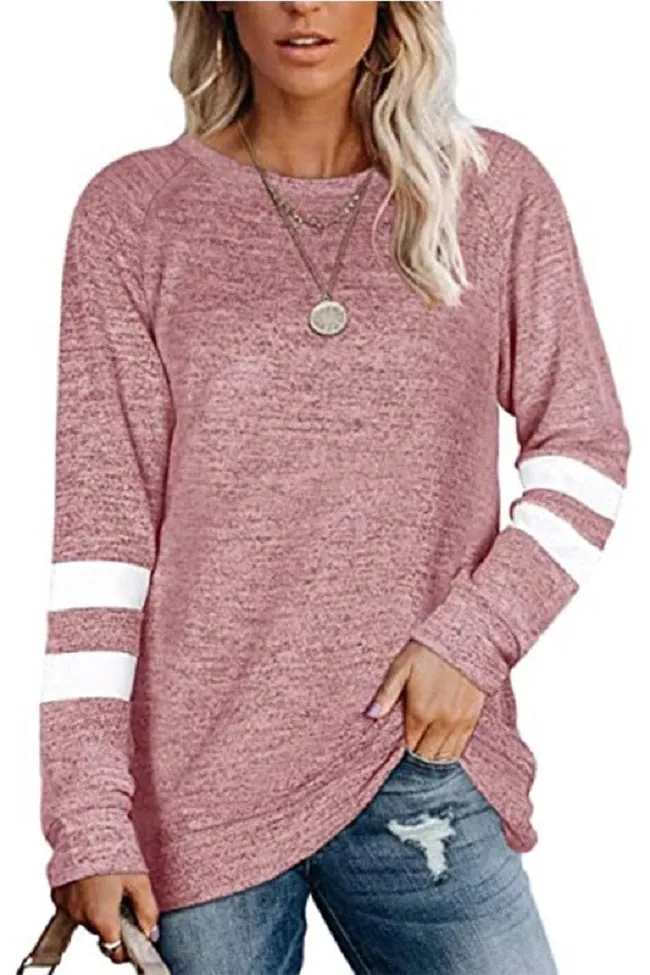 Haute Edition Women's Varsity Stripe Slouchy Tee