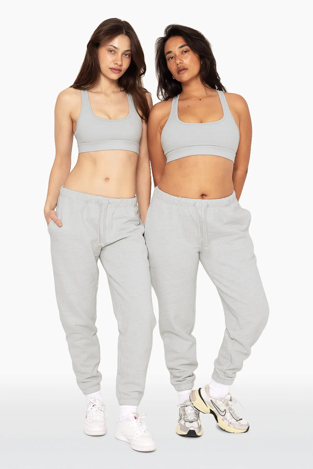 HEAVYWEIGHT SWEATS DRAWSTRING SWEATPANTS - HEATHER GREY