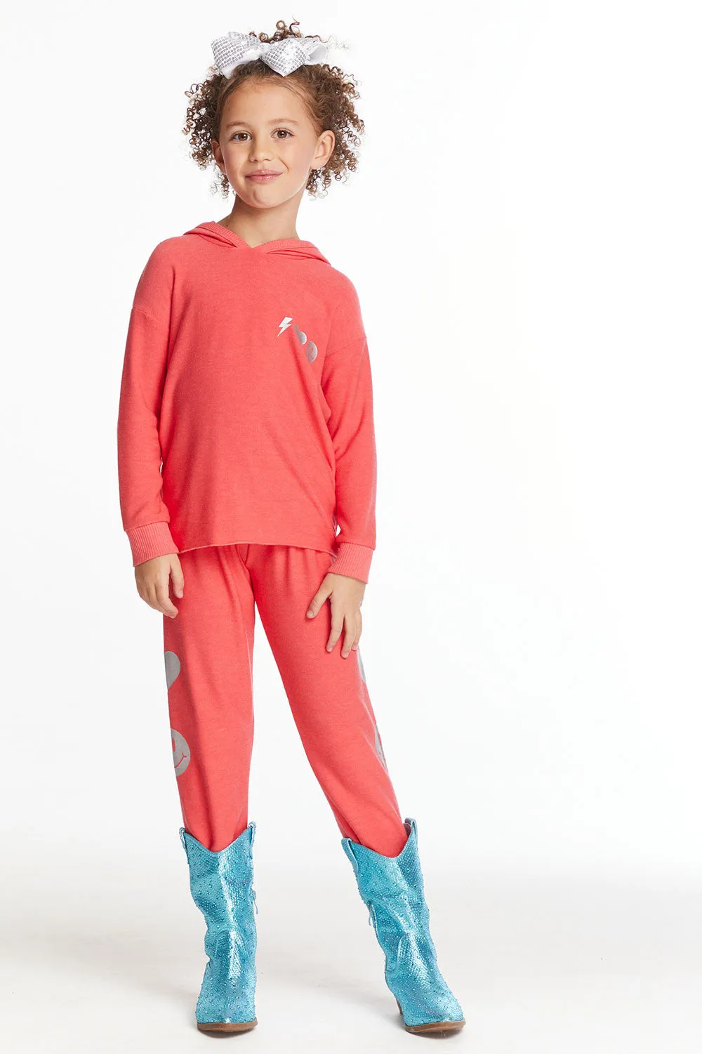 I Love Smiles Girls Cozy Knit Sweatpant