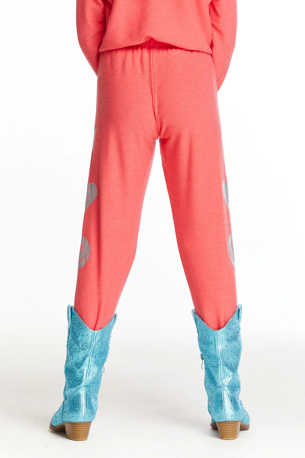 I Love Smiles Girls Cozy Knit Sweatpant