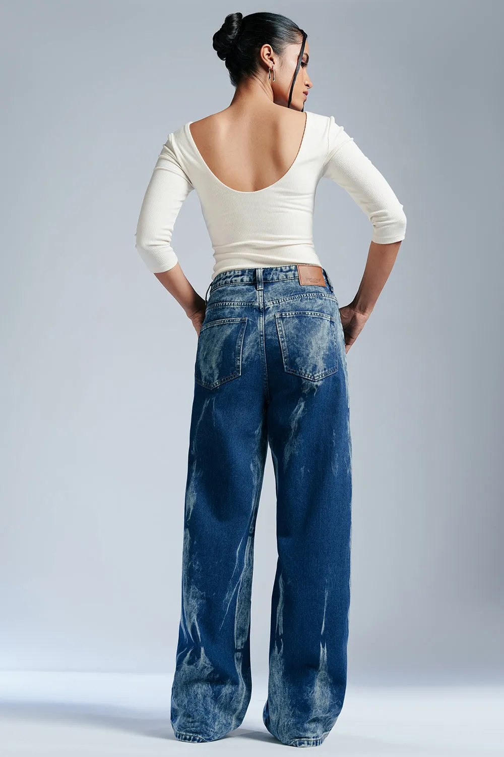 Indigo Twilight Wide Leg Jeans