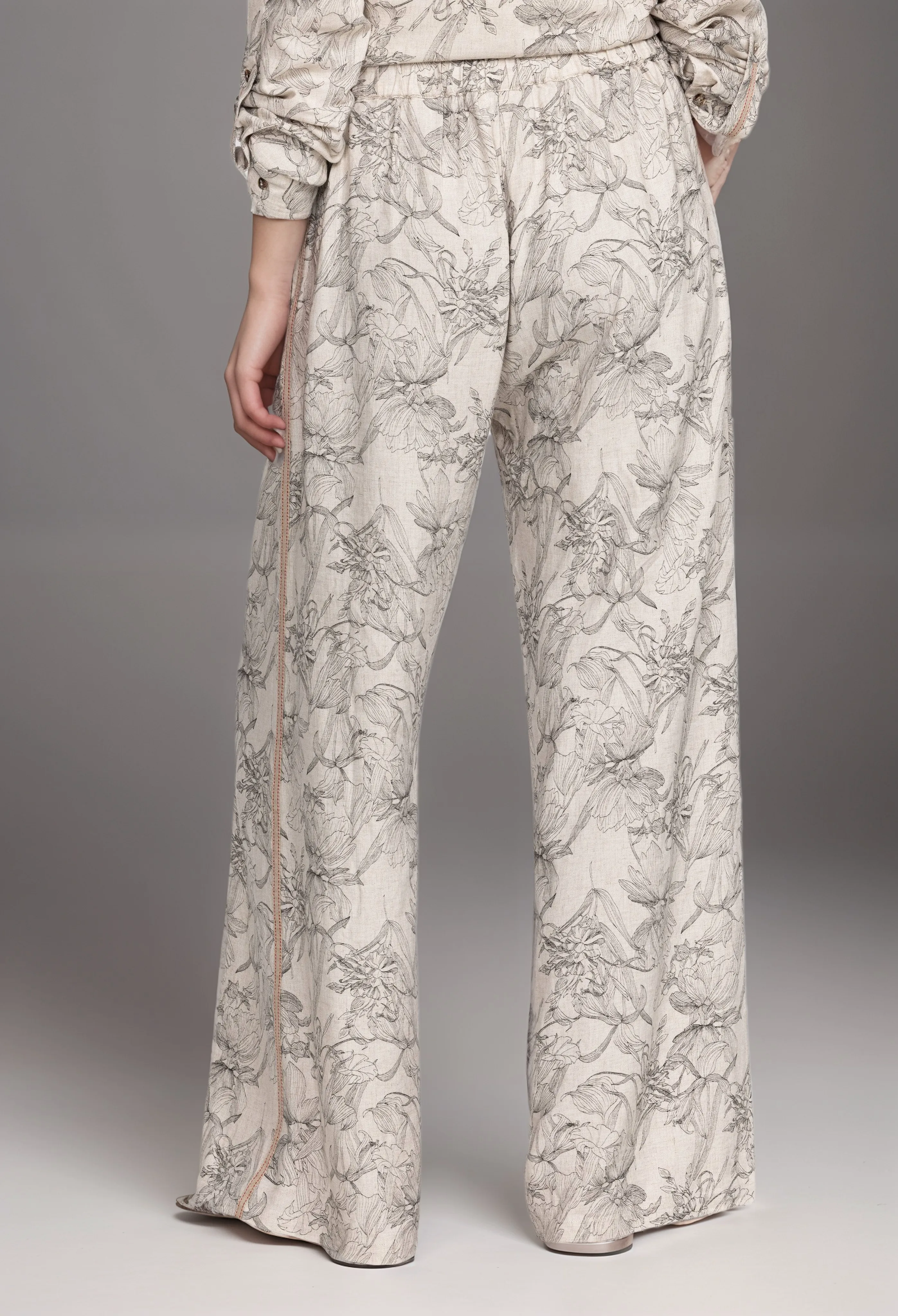 Johnny Was Etched Floral Wide Leg Pant J67123 Boho Chic