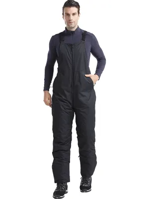 Male Warm Zipper Snow Pants With Adjustable Elastic Straps - SF0916