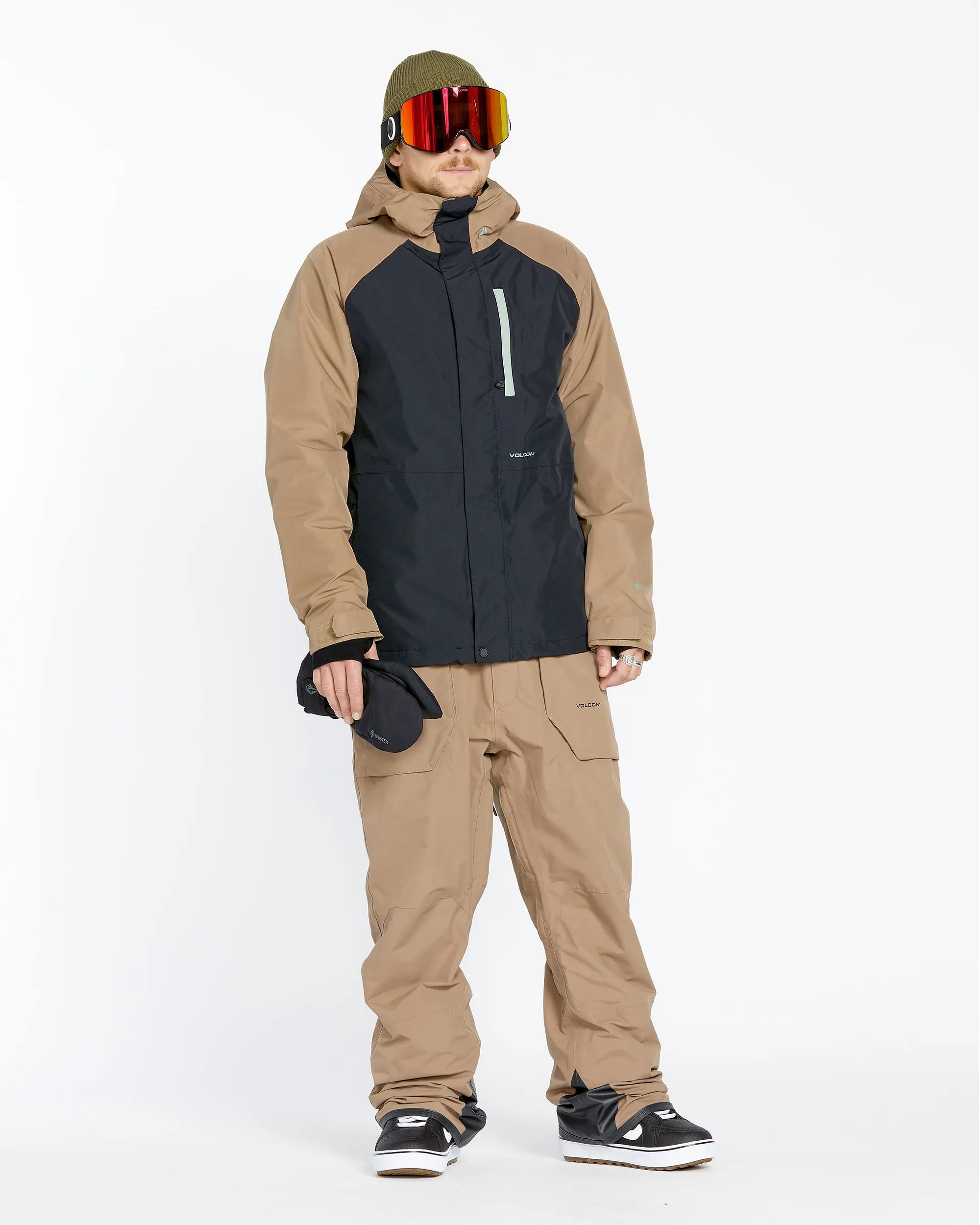 Mens Rain Gore-Tex Bib Overalls - Chestnut Brown