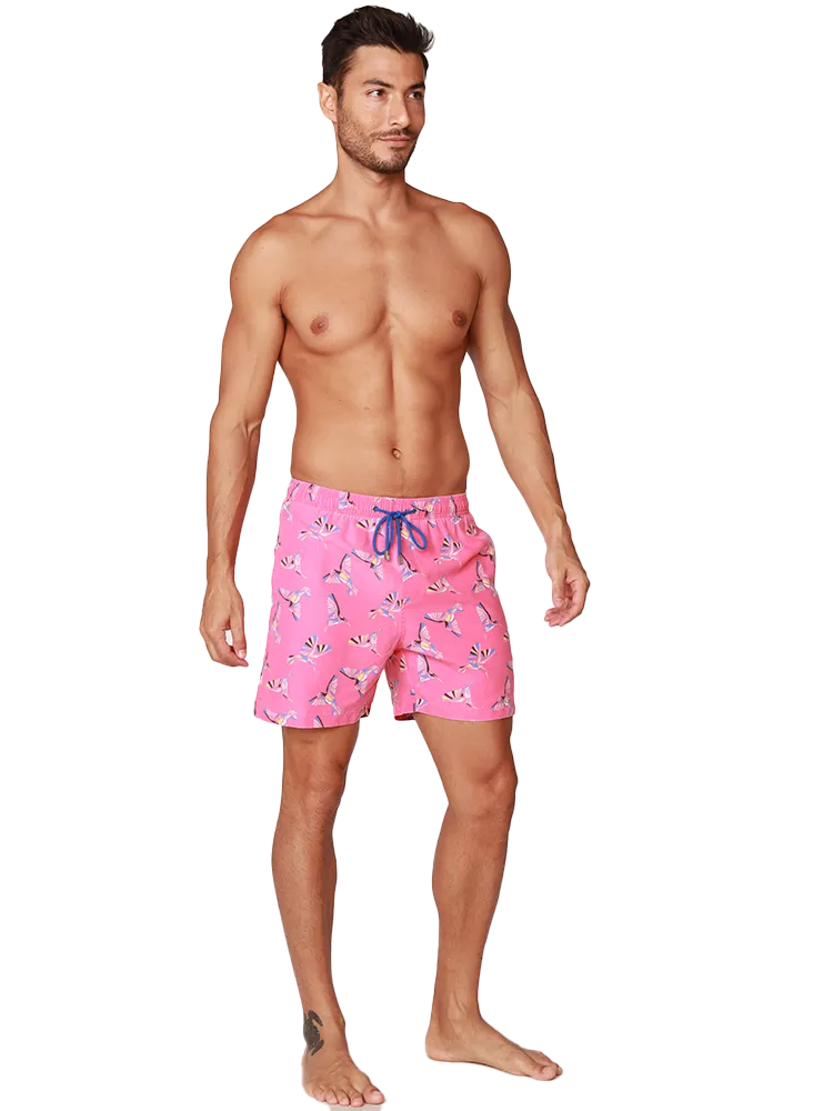 Men's Swim Shorts in lively tropical print