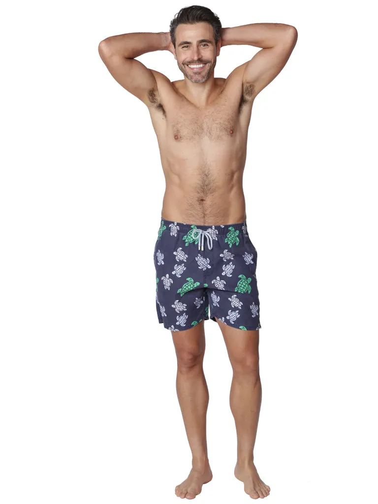 Men's Swim Shorts in lively tropical print