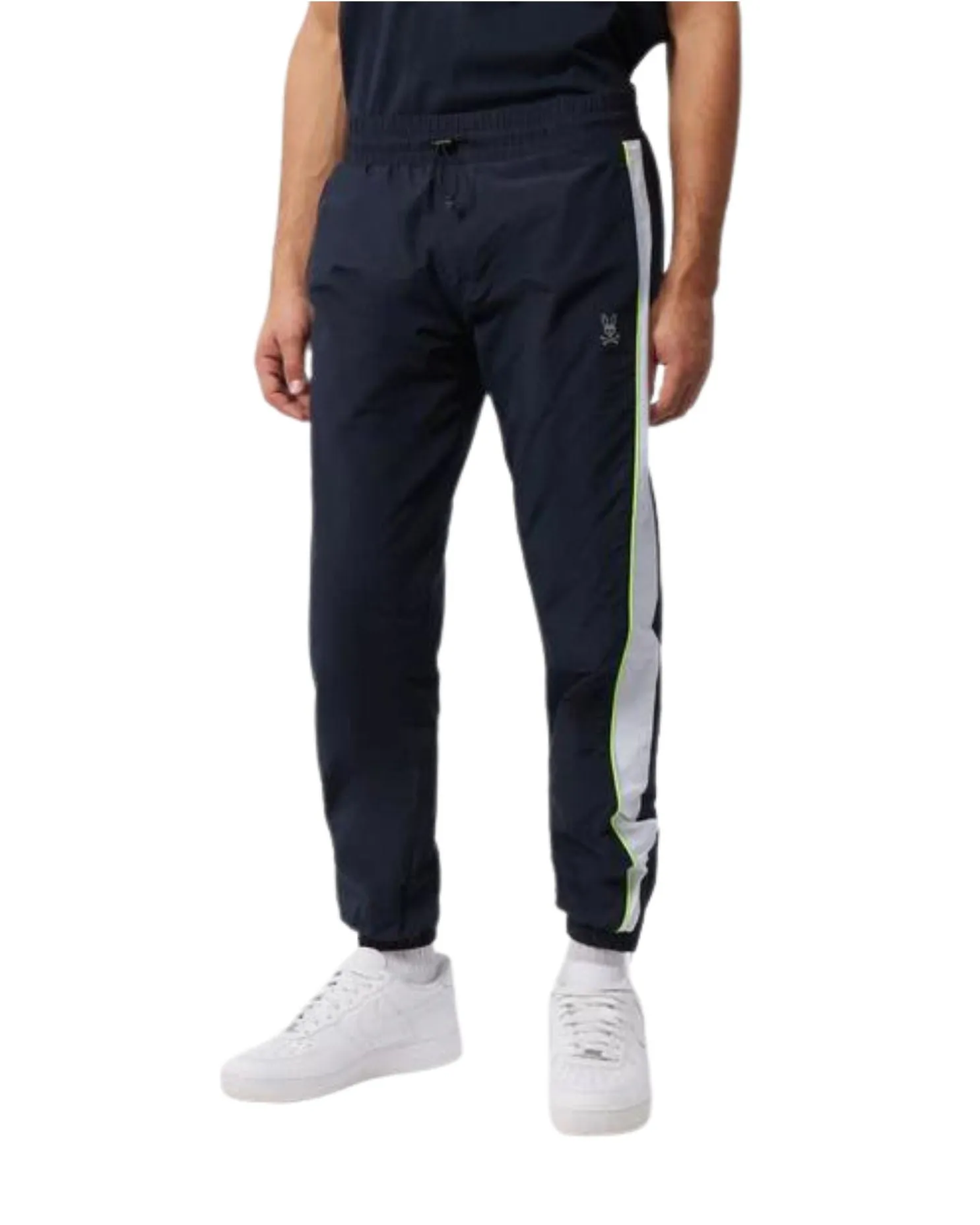 Men's Wasco Color Block Nylon Track Pants - Navy