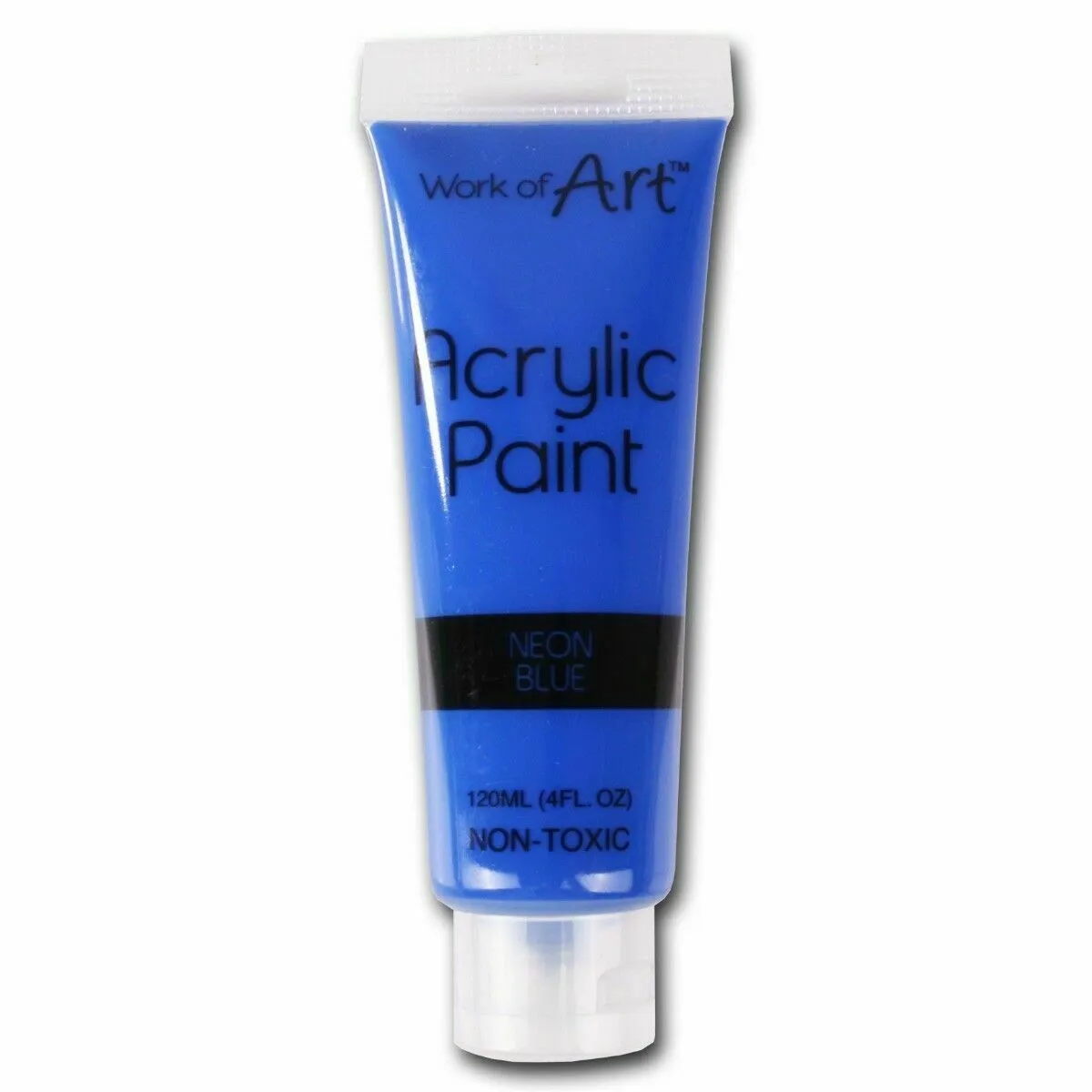 Neon Blue Acrylic Paint - 120ml Bright Colour Art Supplies Crafting Painting