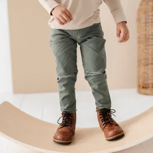 Olive Denim Jeans