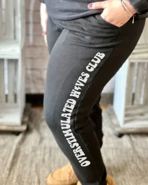 overstimulated wives club | jogger sweatpants