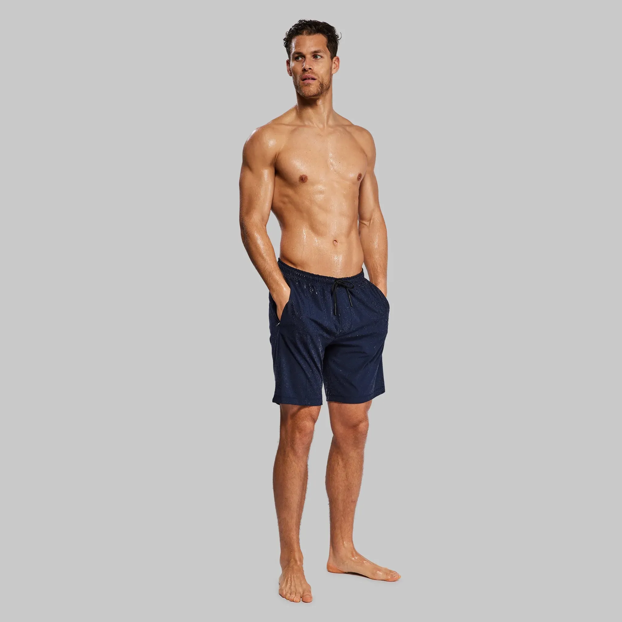 Planet Earth Swim Shorts. Navy edition