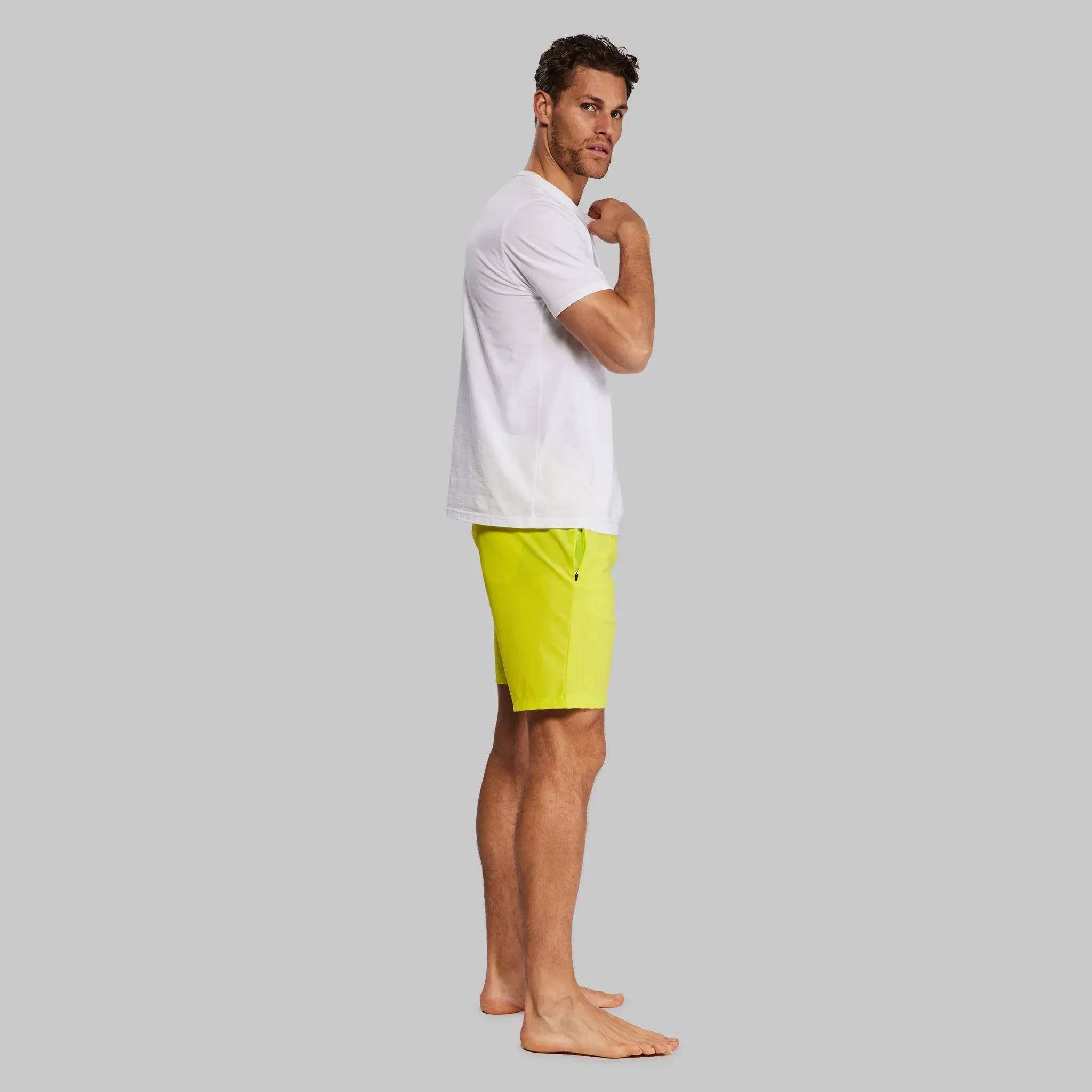 Planet Earth Swim Shorts. Yellow edition