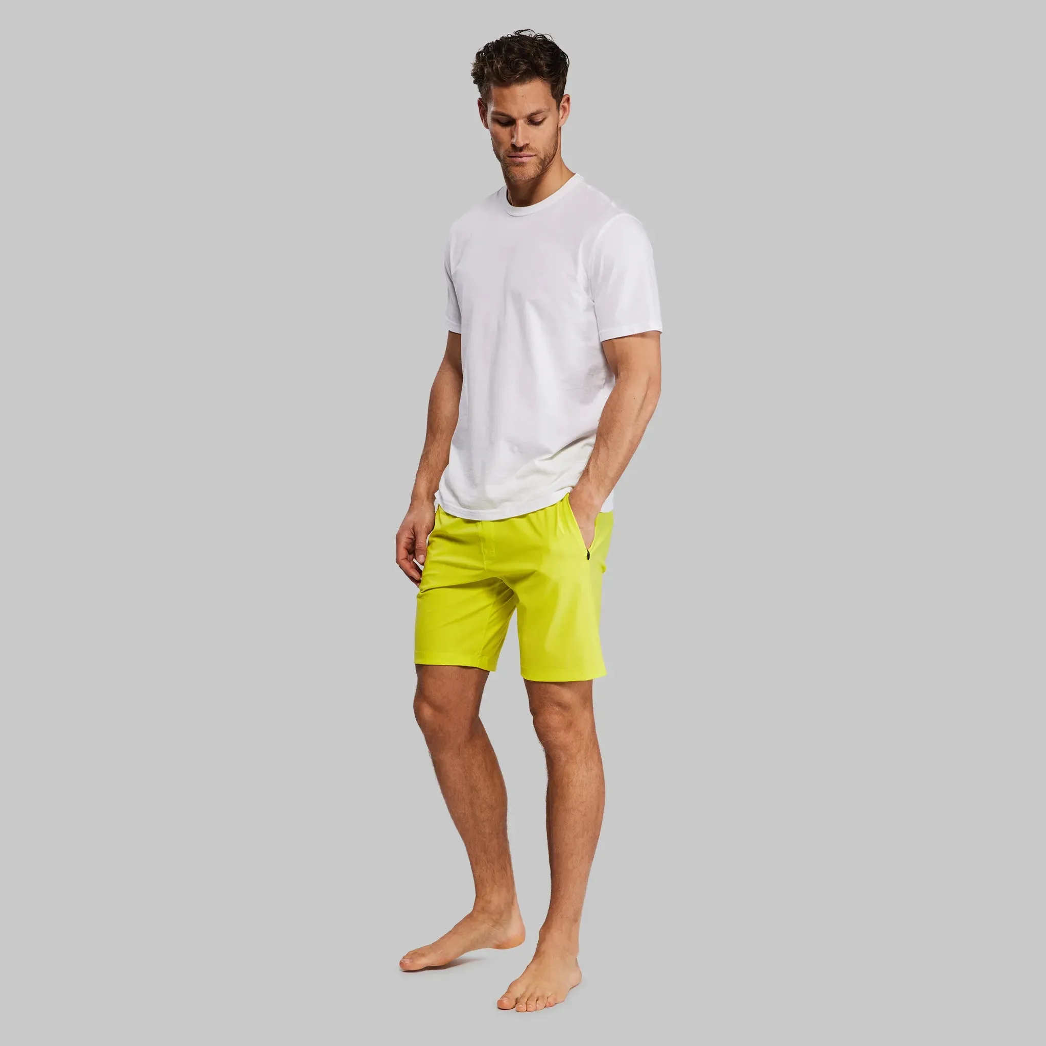 Planet Earth Swim Shorts. Yellow edition